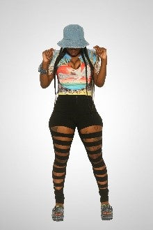 Distress Denim Bucket Hat
