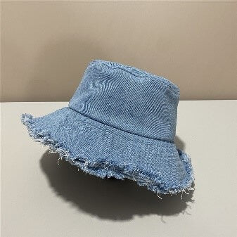 Distress Denim Bucket Hat