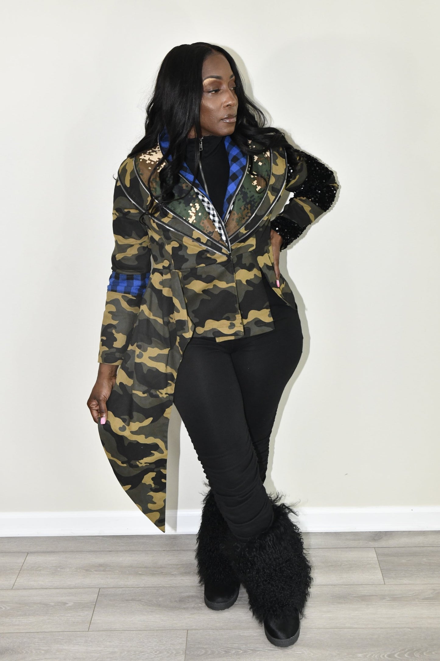 Camouflage Woven Jacket
