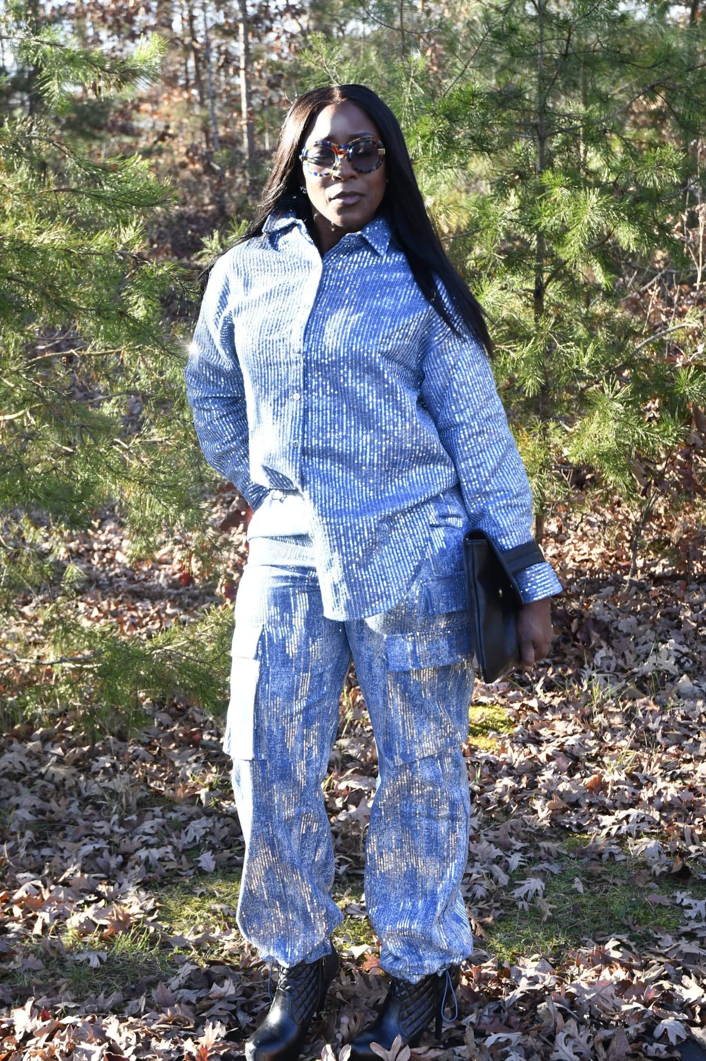 Diamond Sequin Shirt
