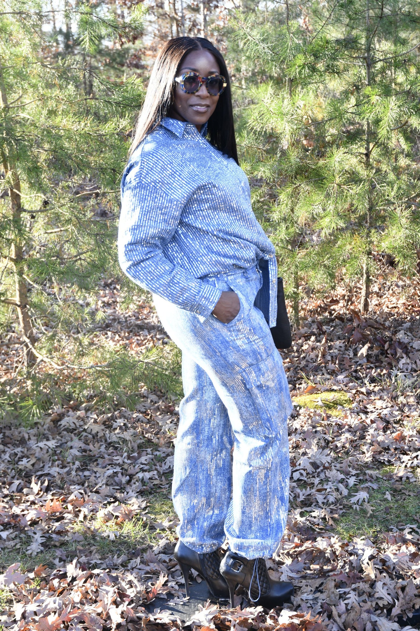Diamond Sequin Shirt