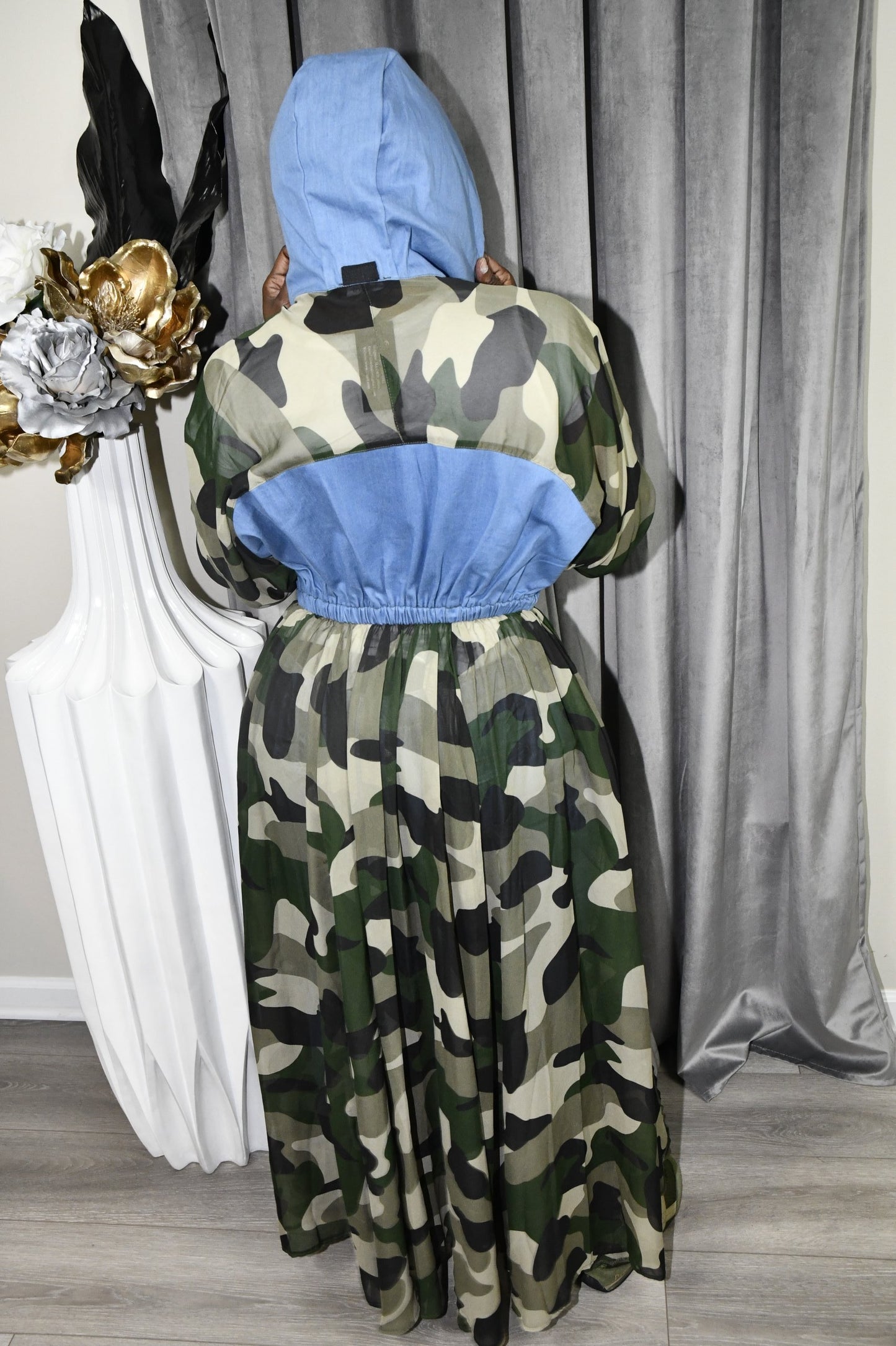 Camouflage Denim Dress