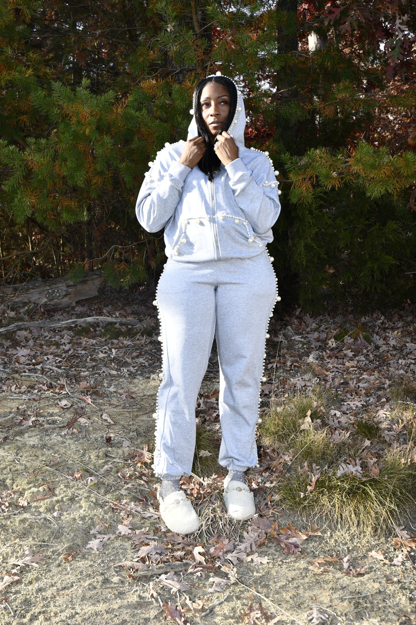Pearl Glam Sweatsuit Set