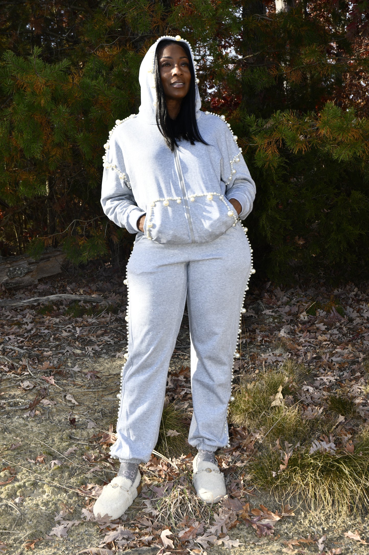 Pearl Glam Sweatsuit Set
