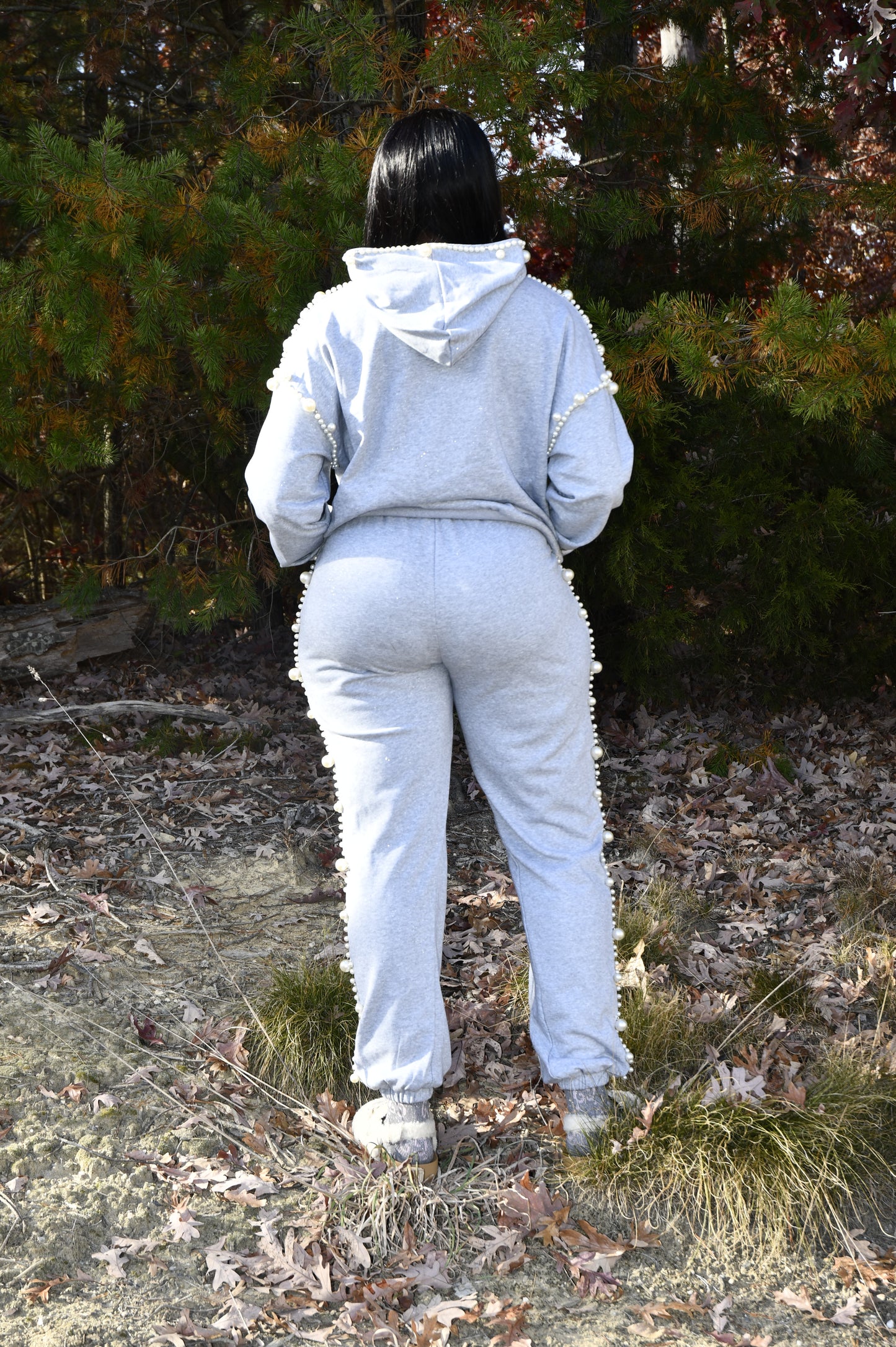 Pearl Glam Sweatsuit Set