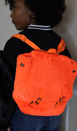 Faux Fur Backpack