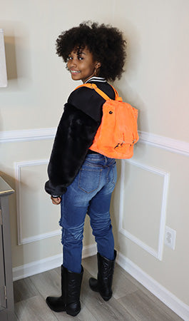 Faux Fur Backpack