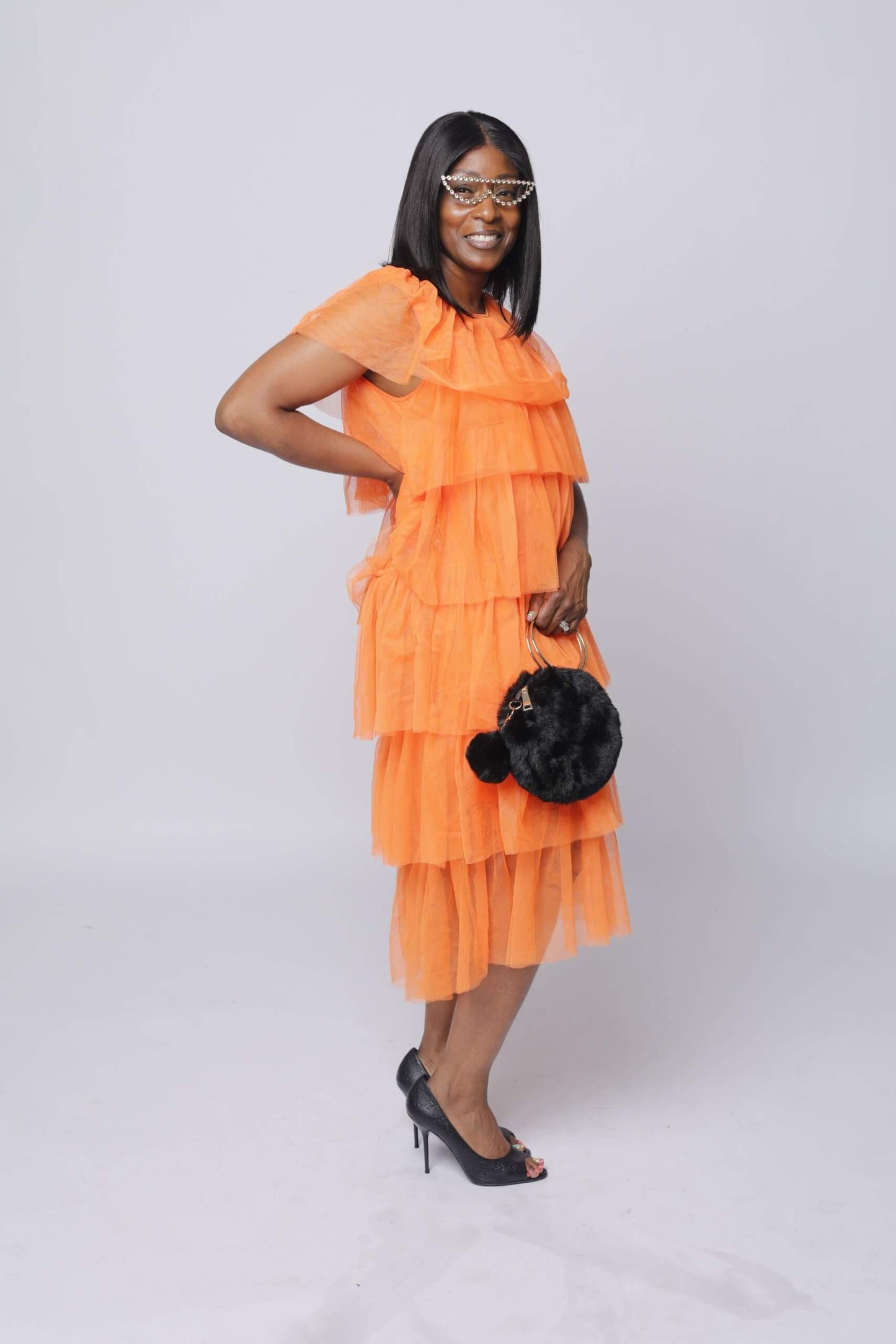 Flame Tulle Dress