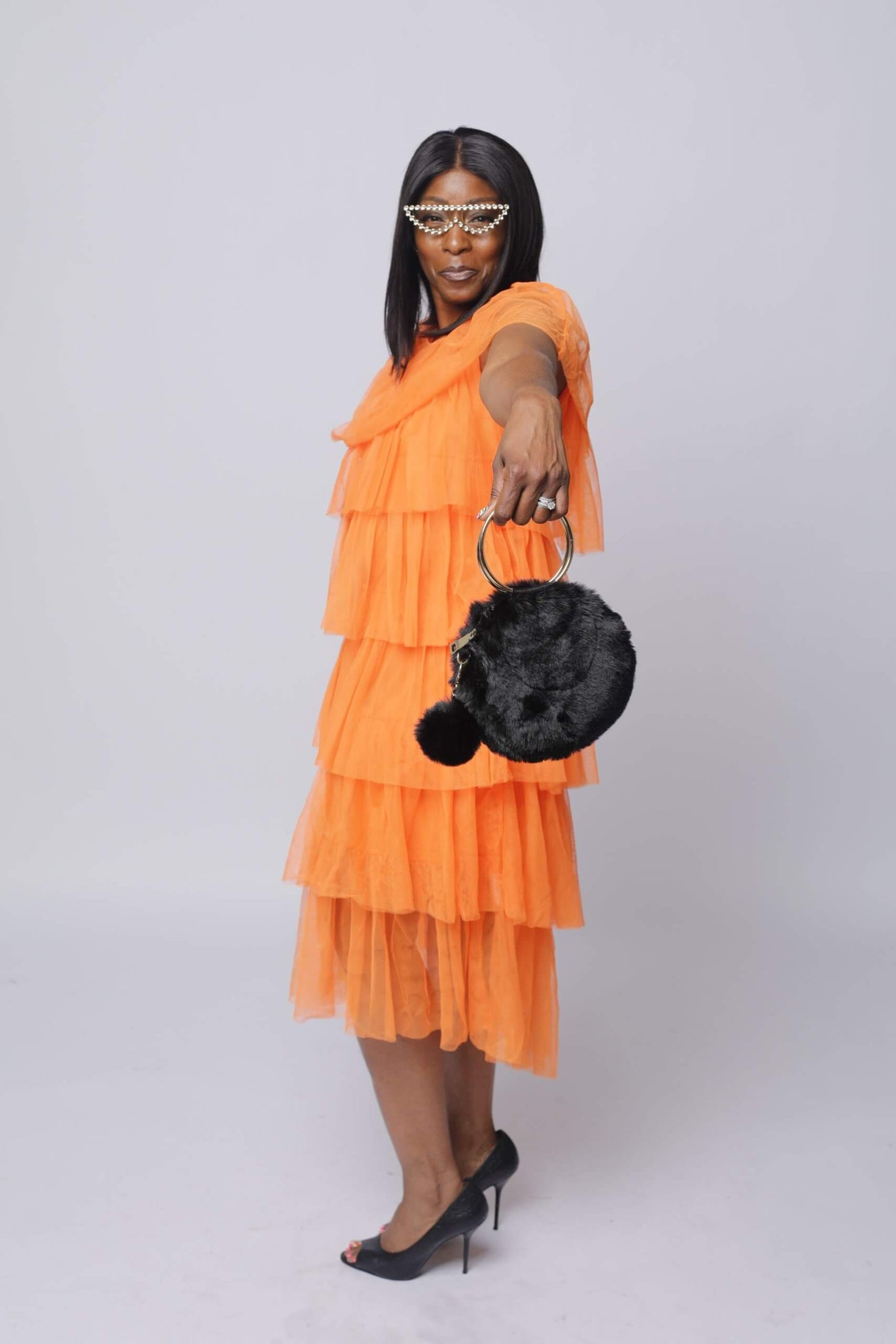 Flame Tulle Dress