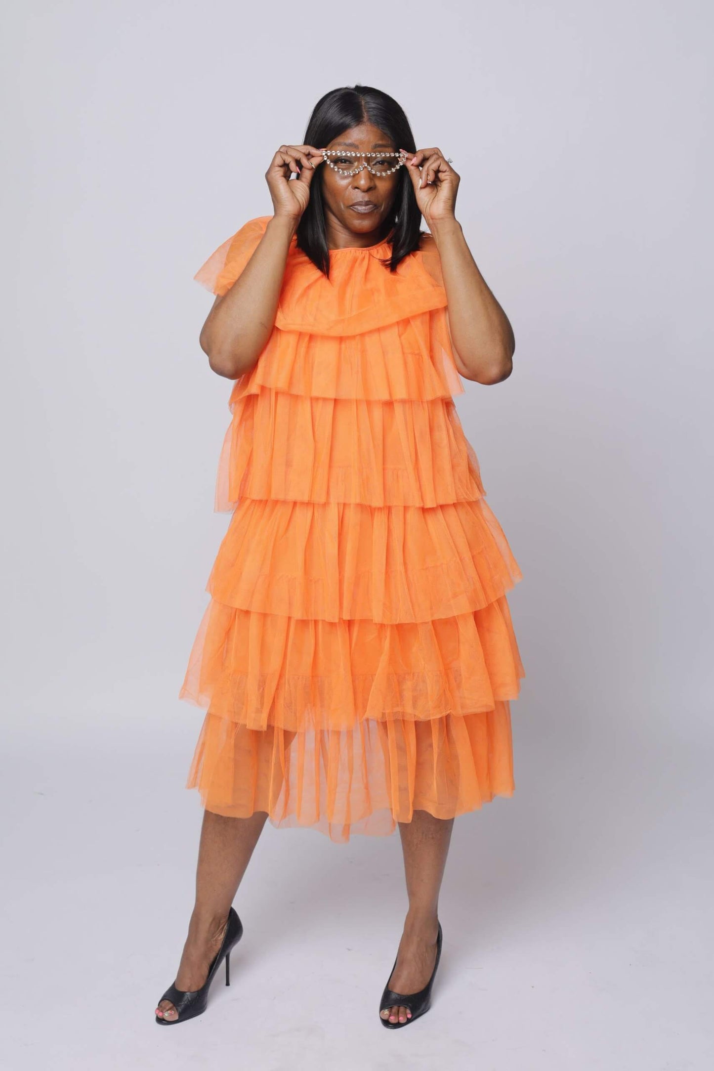 Flame Tulle Dress