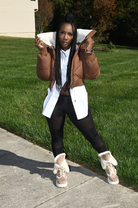 Arctic Edge Sherpa-Lined Puffer