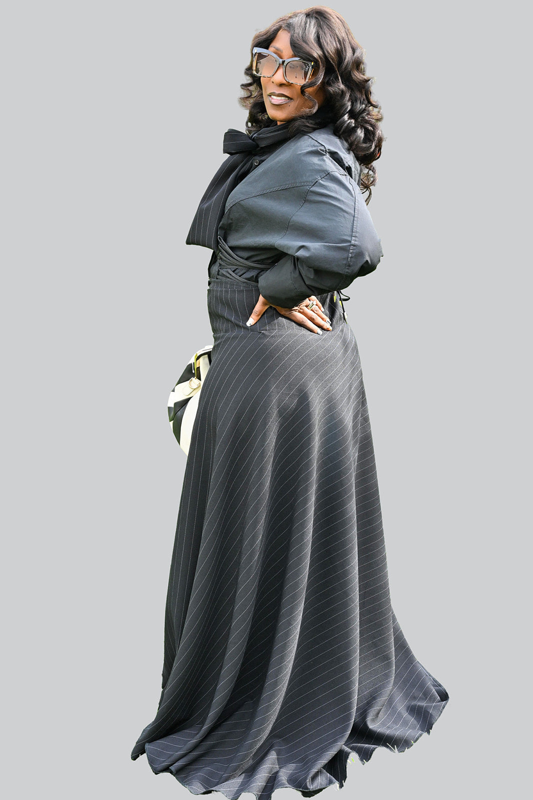 The Signature Sweep Wrap Skirt