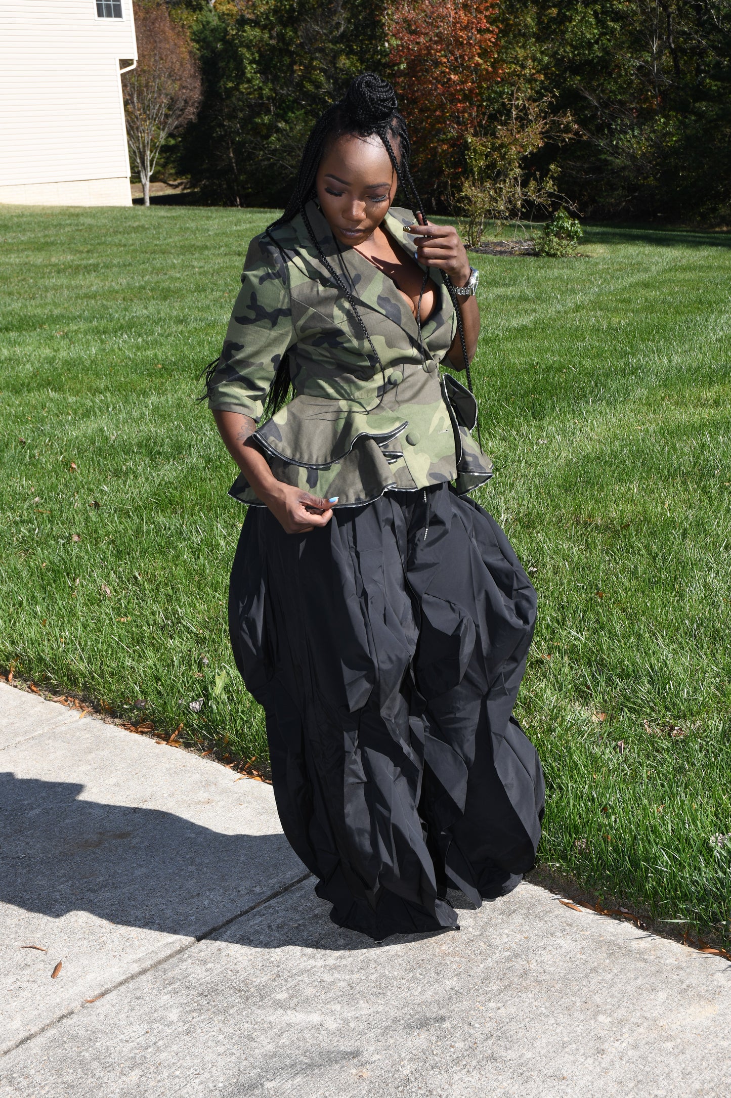 “Militia Muse Peplum Jacket