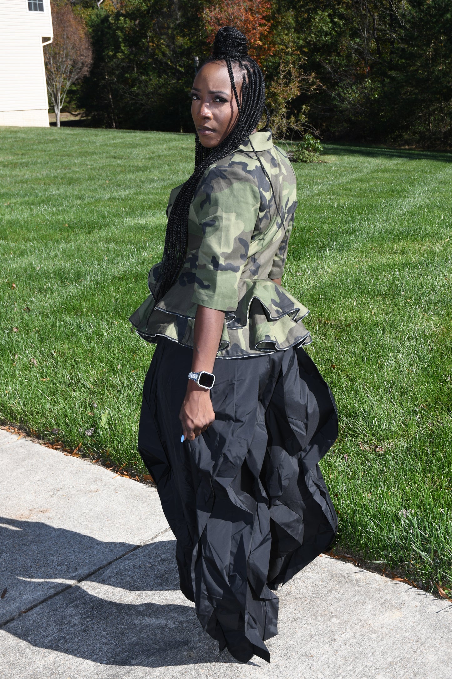 “Militia Muse Peplum Jacket