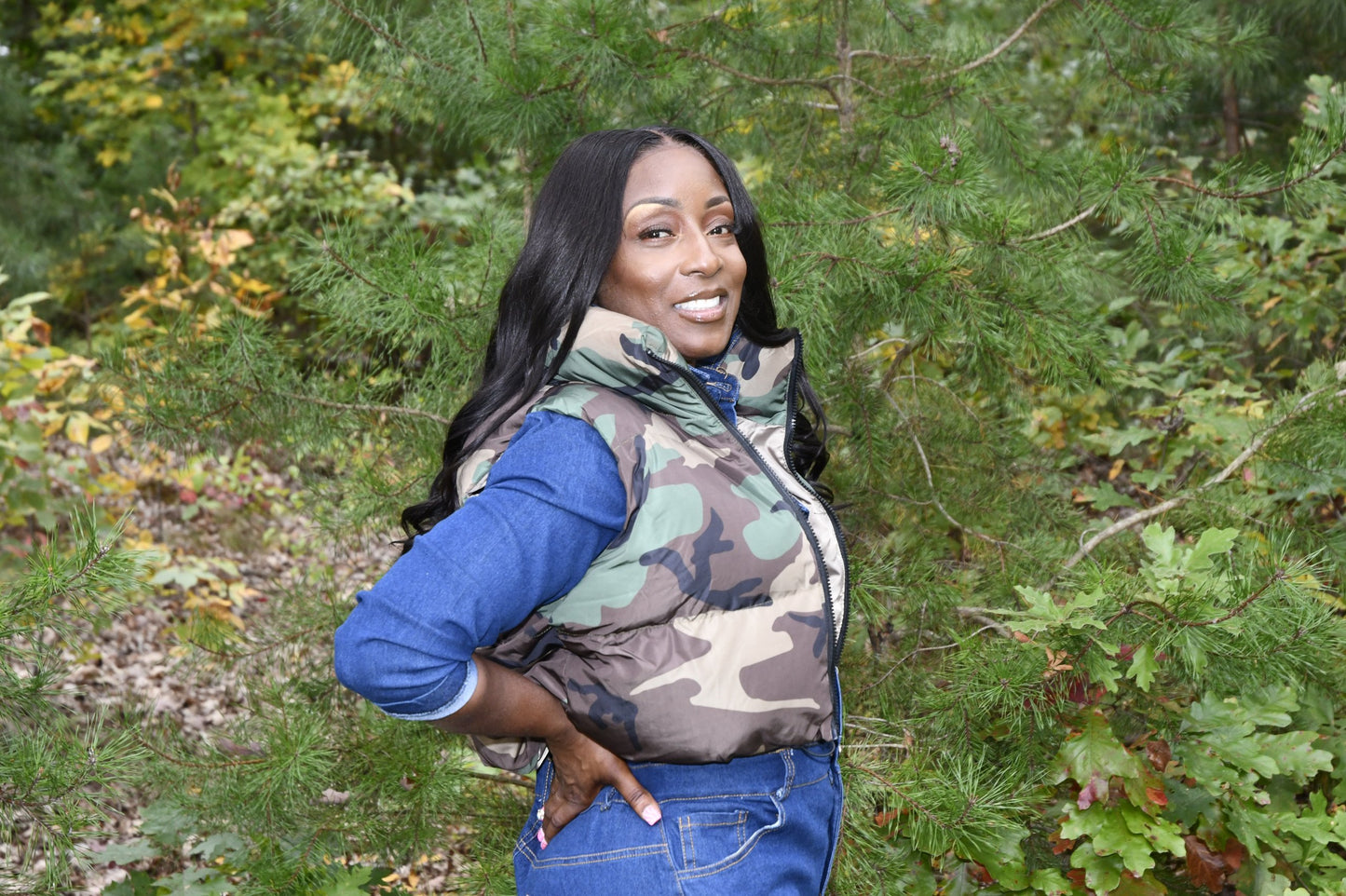 Camouflage Puffer Vest