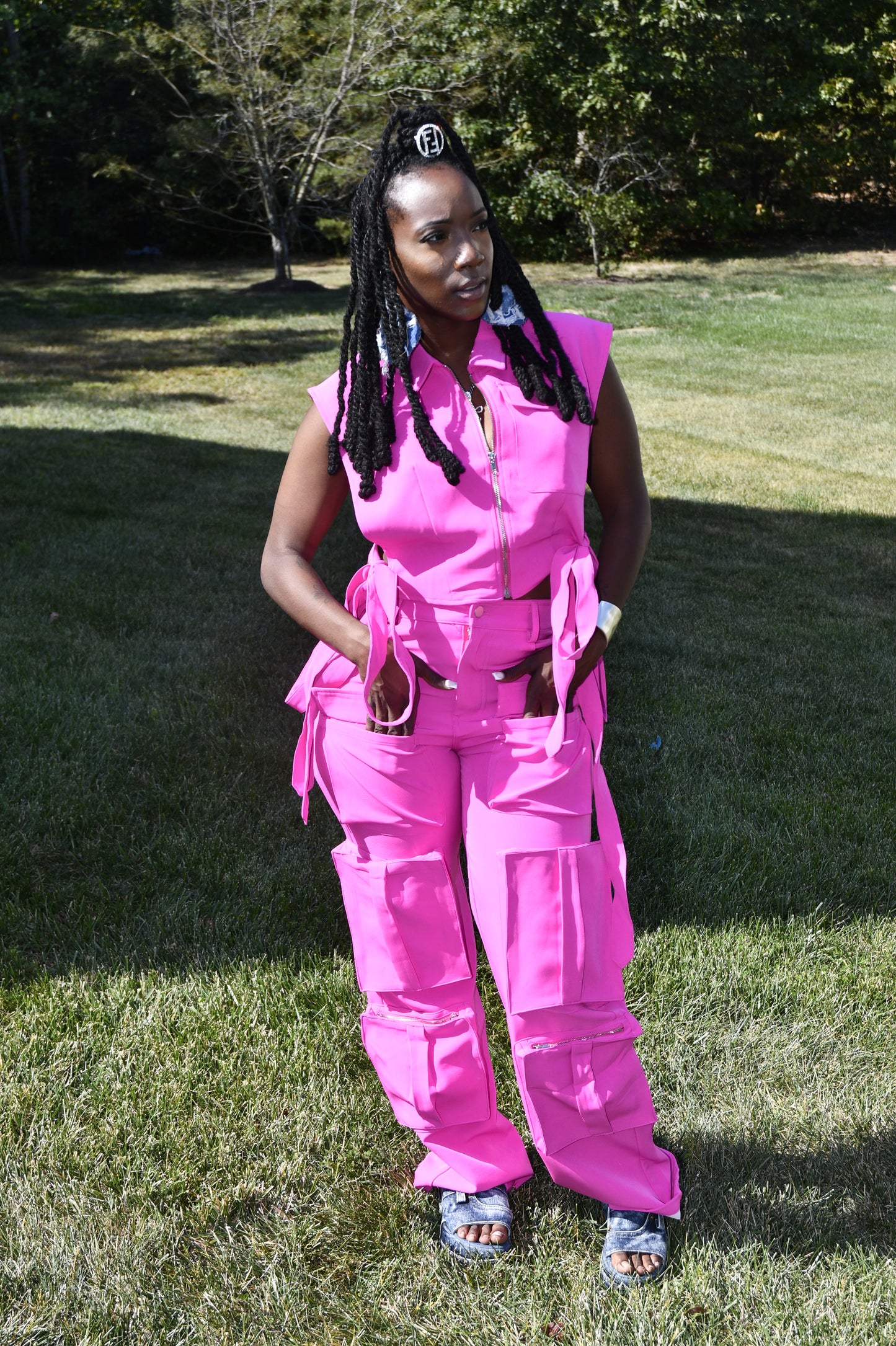 Hot Pink Utility Chic Set