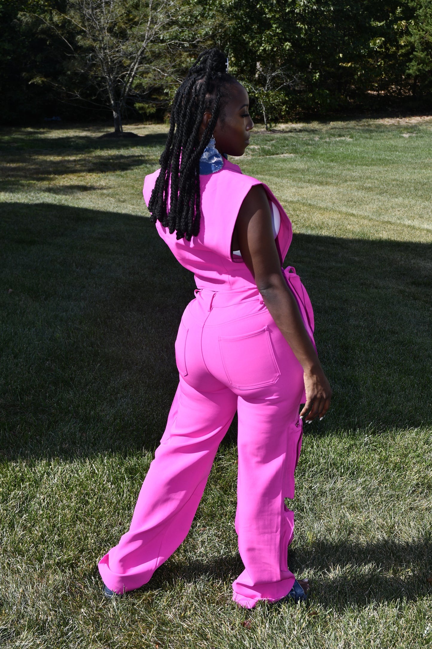 Hot Pink Utility Chic Set