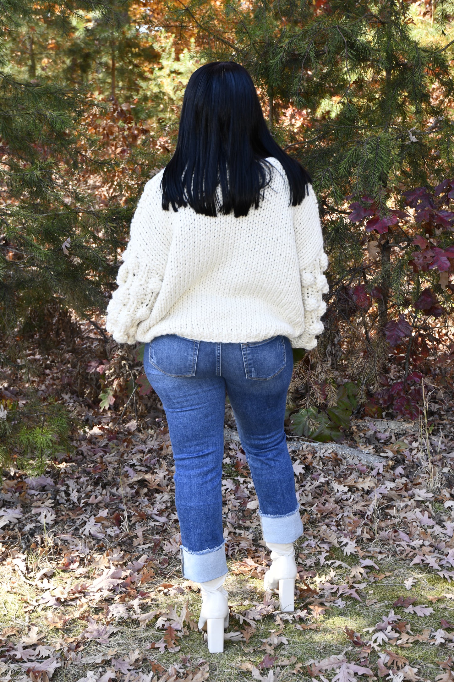 Cloud Knit Button-Up Sweater