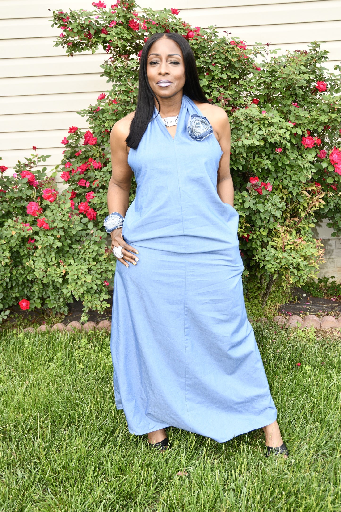 Coastal Breeze Backless Maxi