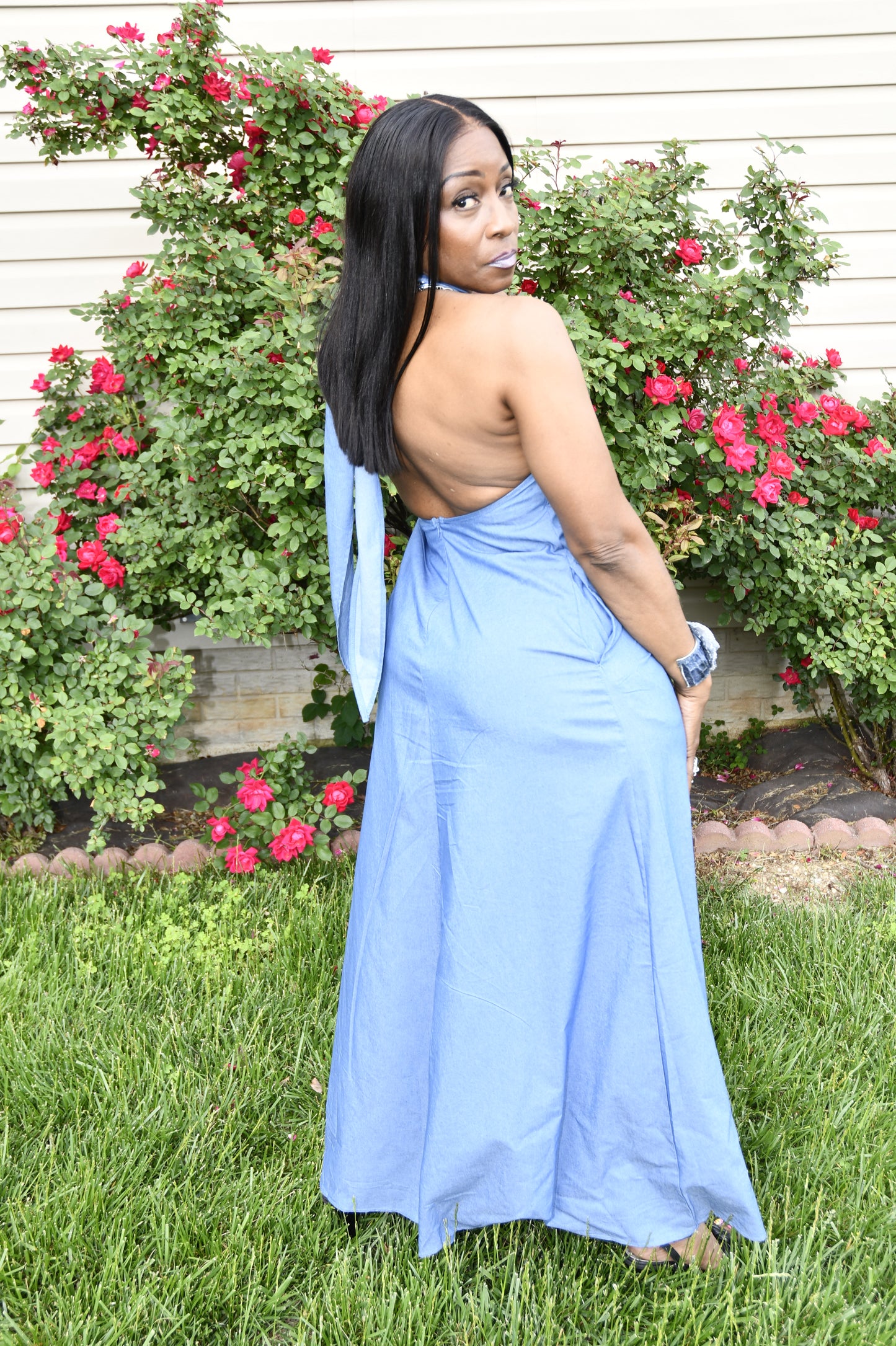 Coastal Breeze Backless Maxi