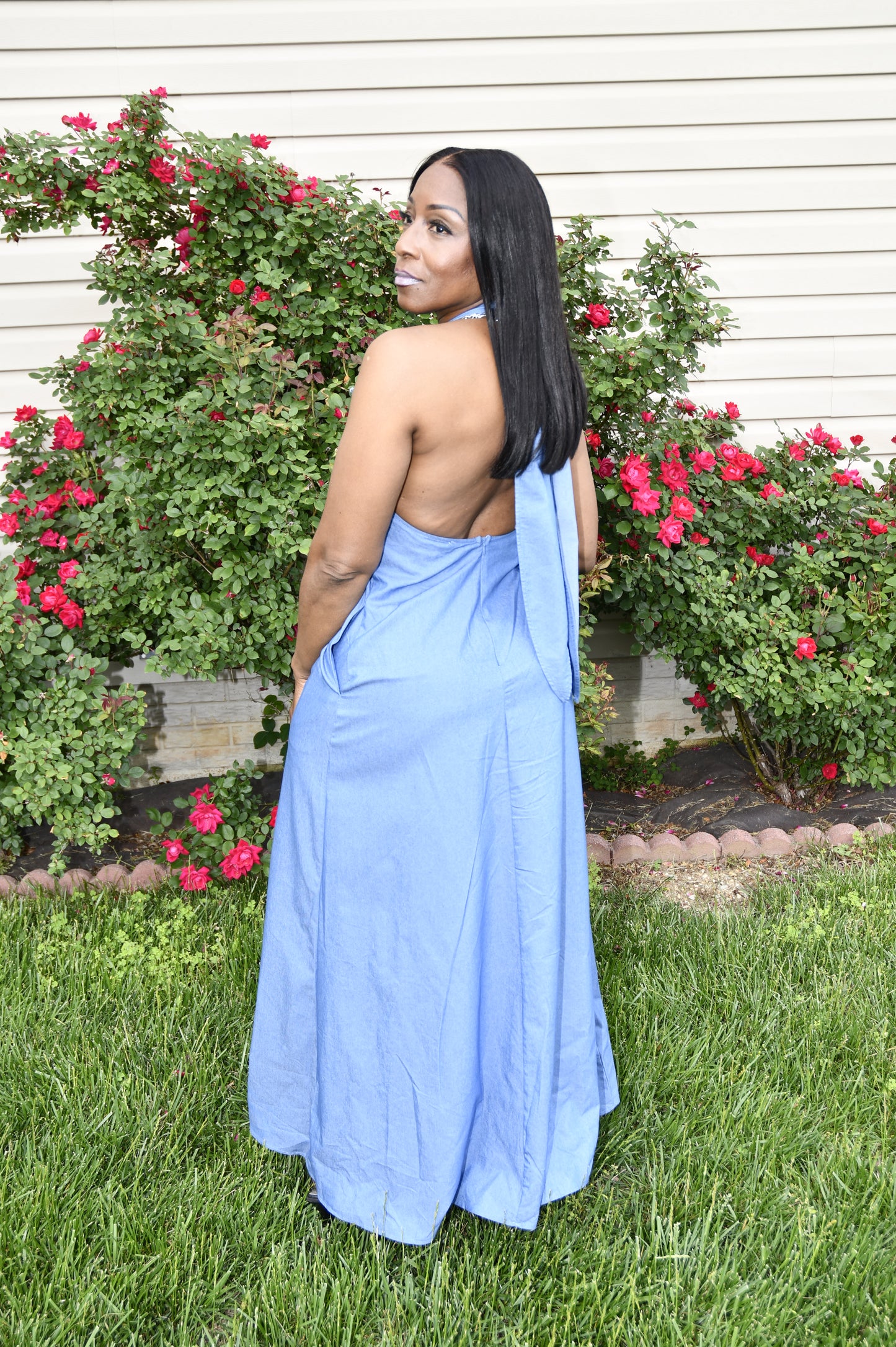 Coastal Breeze Backless Maxi