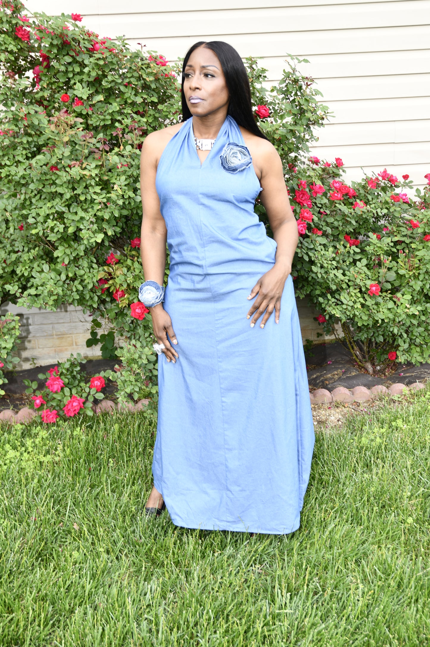 Coastal Breeze Backless Maxi