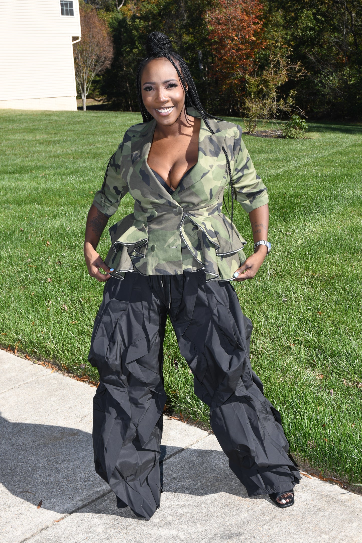 “Militia Muse Peplum Jacket