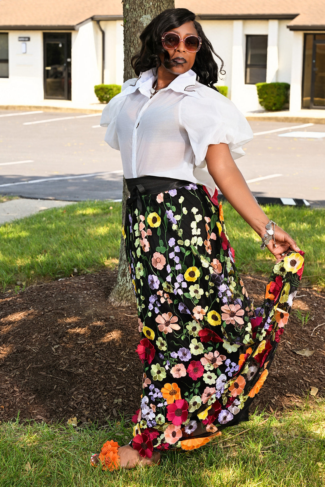 Blossom Grace Maxi Skirt
