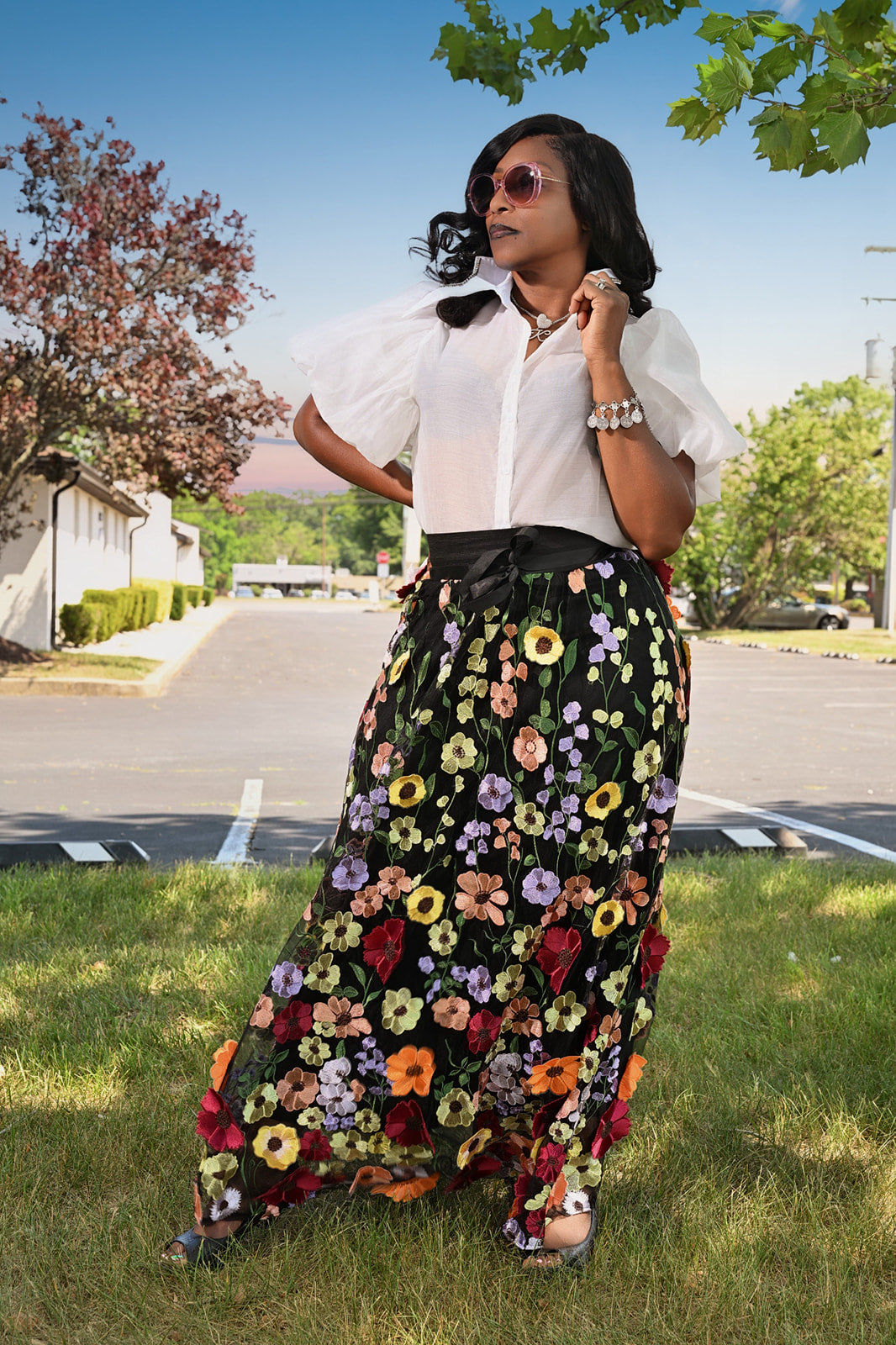 Blossom Grace Maxi Skirt