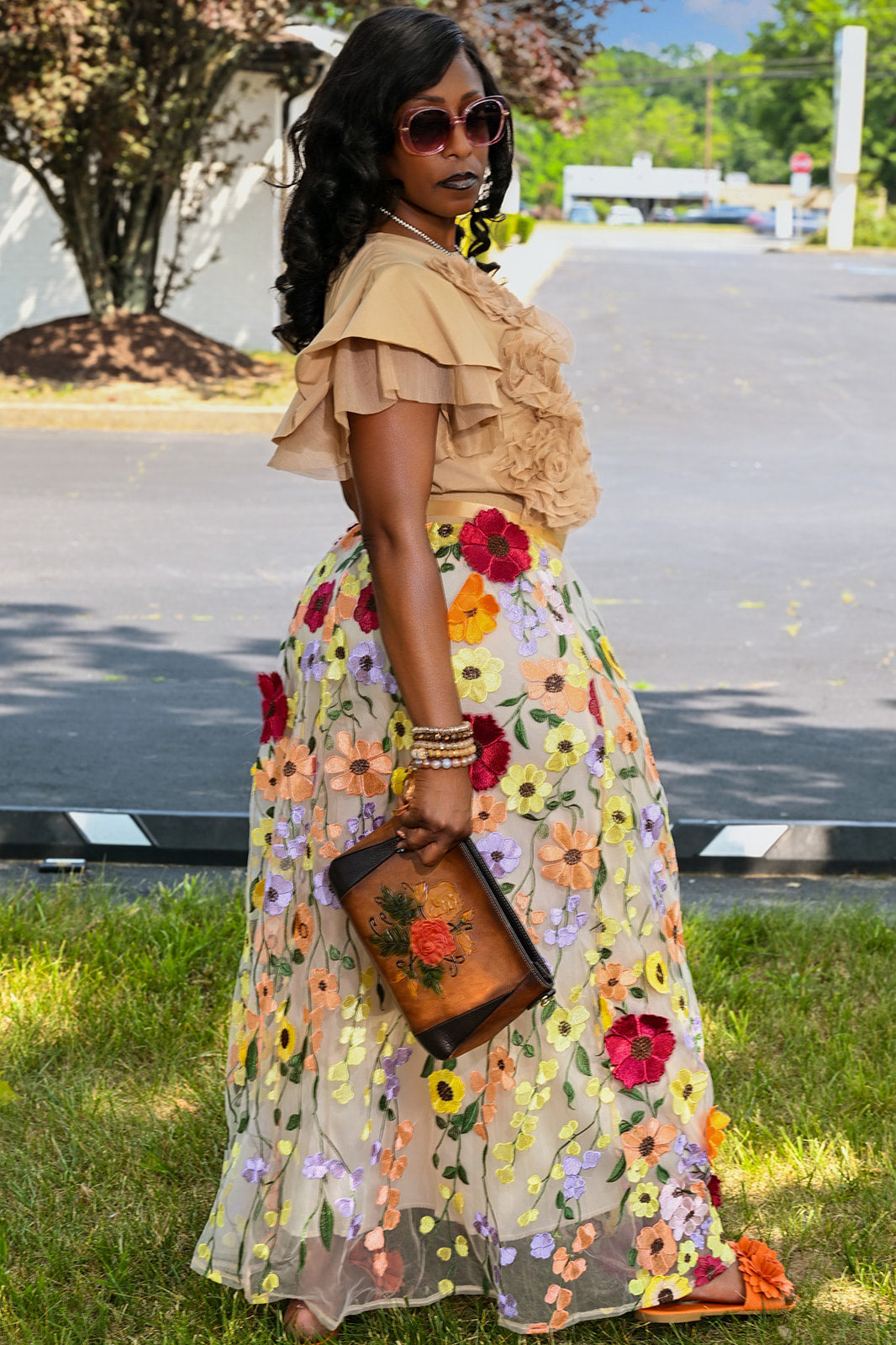 Blossom Grace Maxi Skirt