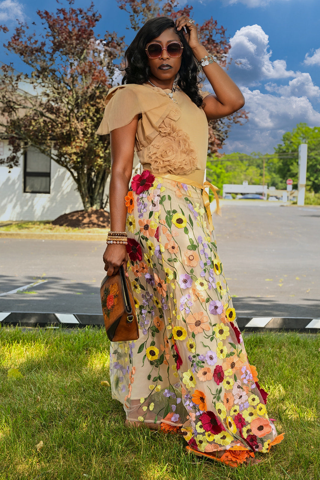Blossom Grace Maxi Skirt