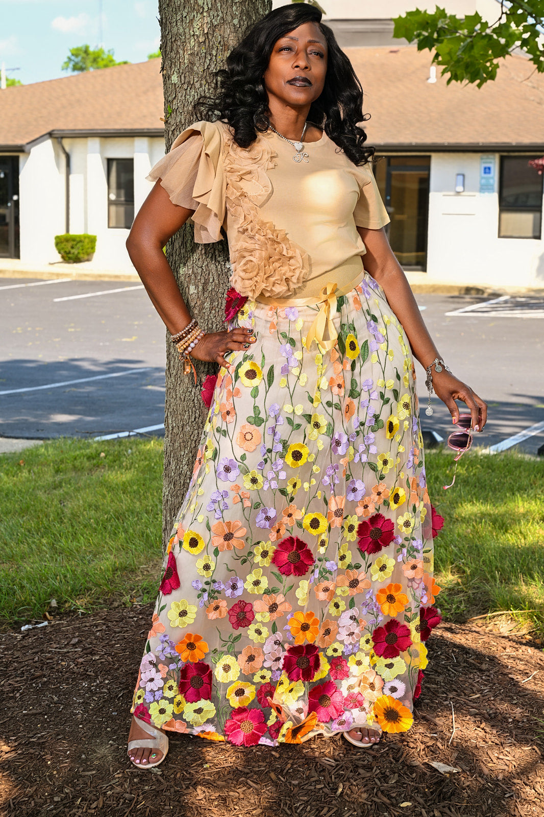 Blossom Grace Maxi Skirt