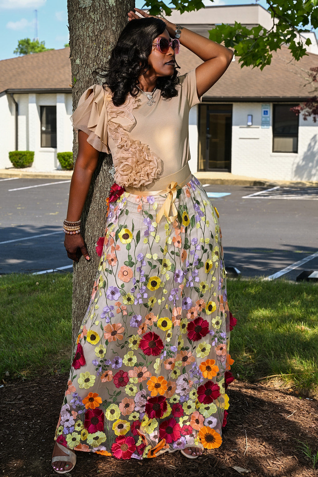 Blossom Grace Maxi Skirt