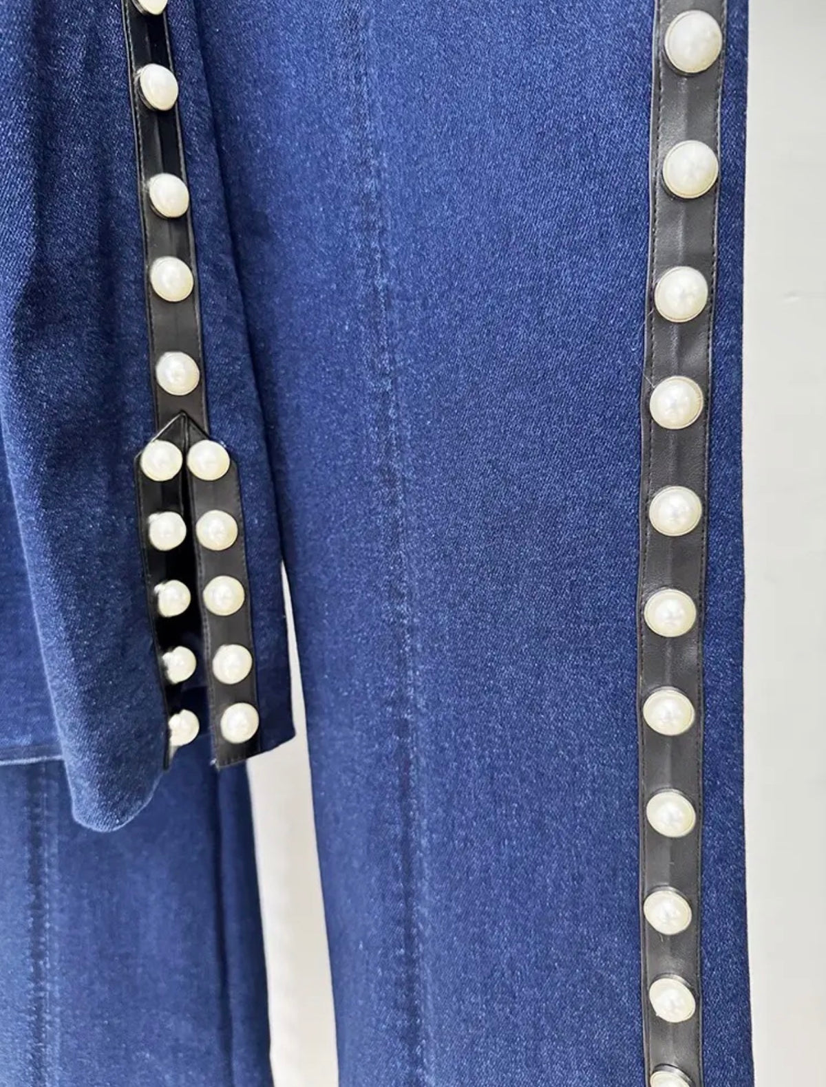 Pearl Denim Suit Set