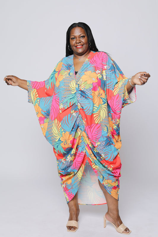 Kaftan Ruched Dress